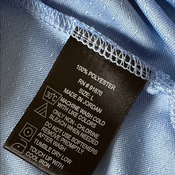 Pebble Beach Light Blue Performance Polo - Picture 8 of 11